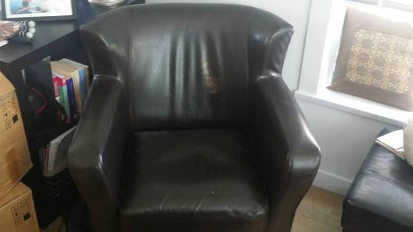 Espresso Brown Faux Leather Armchair New Finds Outfits